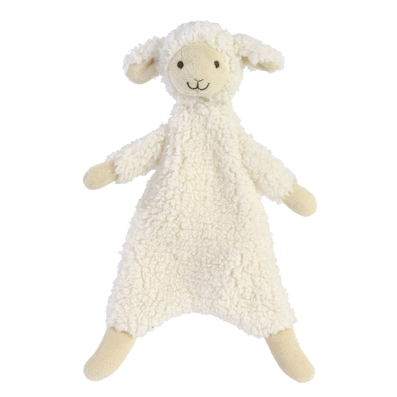 Peluche/doudou mouton Léo pour bébé