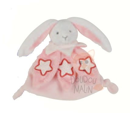 Baby'Nat - Les Luminescents Doudou mouchoir ours beige étoile