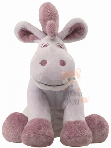 Doudou Cheval Jack mauve violet 25 cm NOUKIE'S