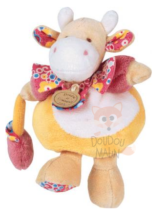 Doudou Et Compagnie Les Z Amigolos Soft Toy Cow Pink