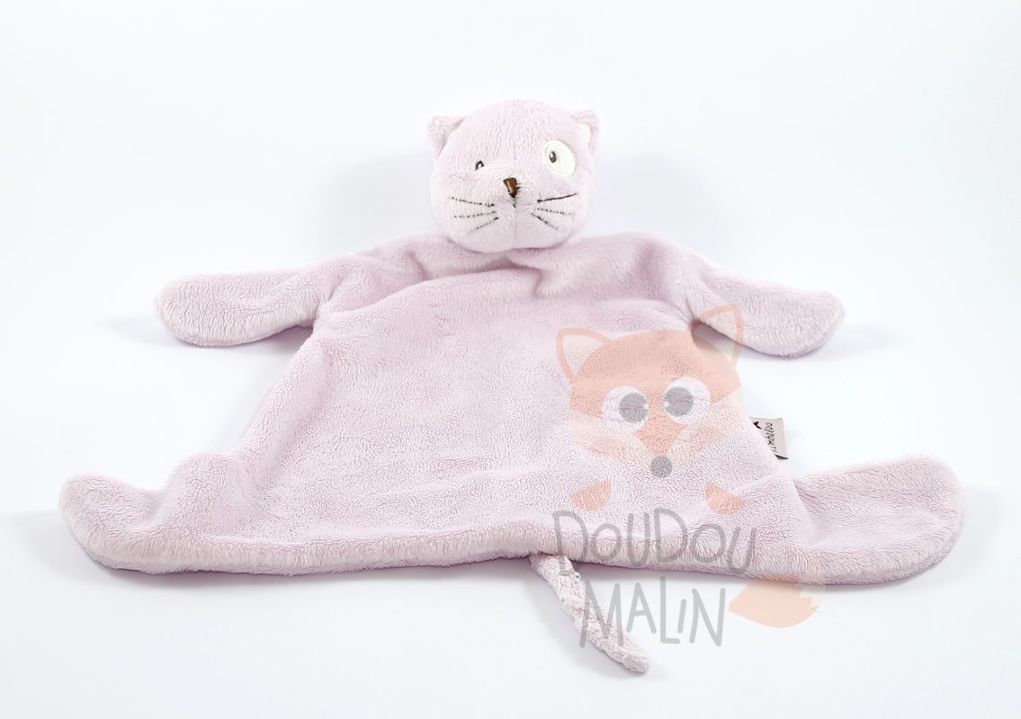 Kimbaloo Kimbaloo Brioche Doudou Plat Chat Rose