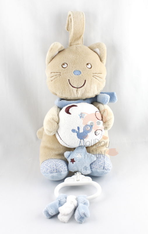 Pommette Pommette Doudou Musical Chat Beige