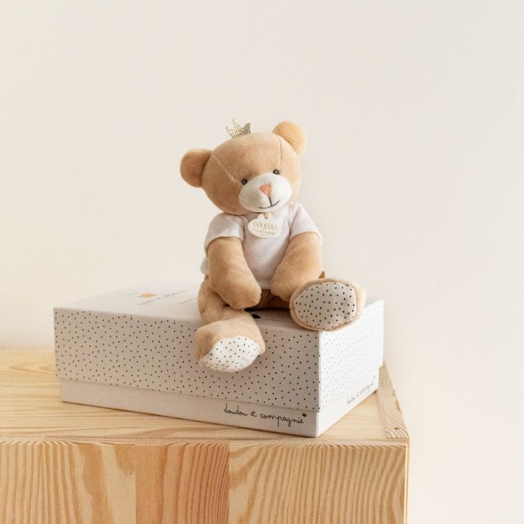 Doudou et Compagnie Plush Bear With Doudou in Flower Box – Hotaling