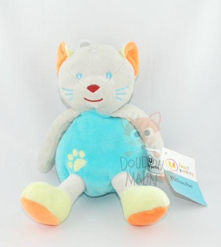 peluche chat bleu