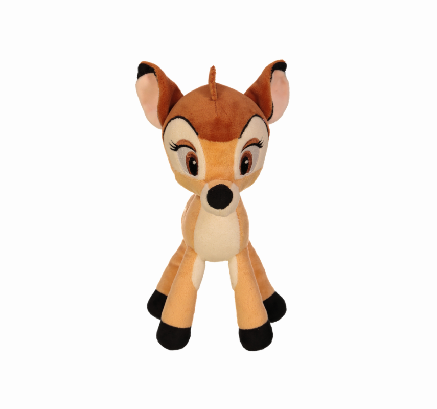 Doudou Peluche Bambi 25cm avec Mouchoir Personnalisé