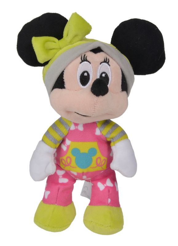 Disney Minnie la souris Mini peluche pyjama rose 15 cm