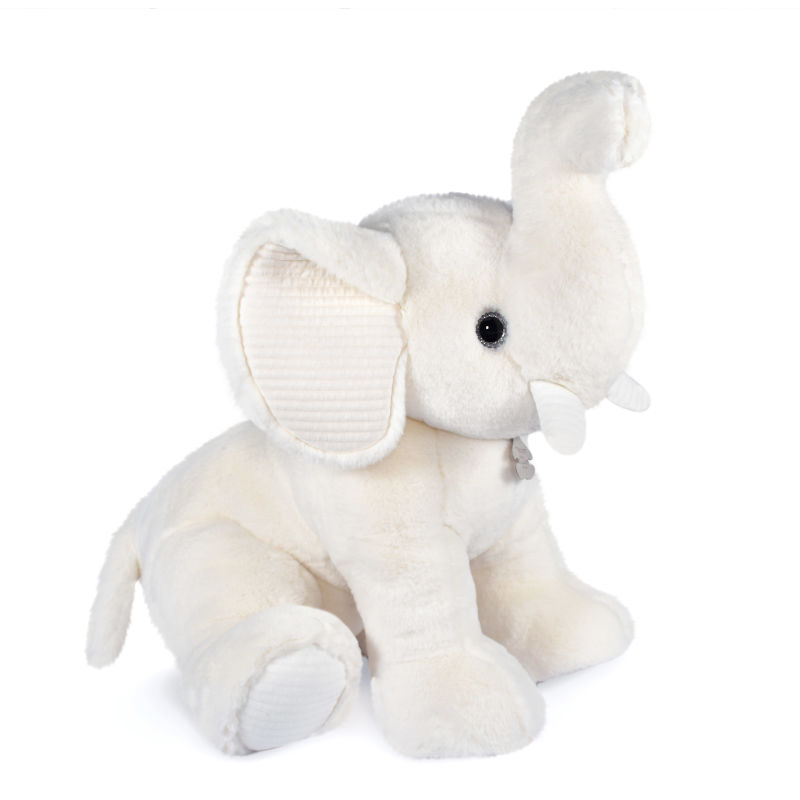 stuffed white elephant toy