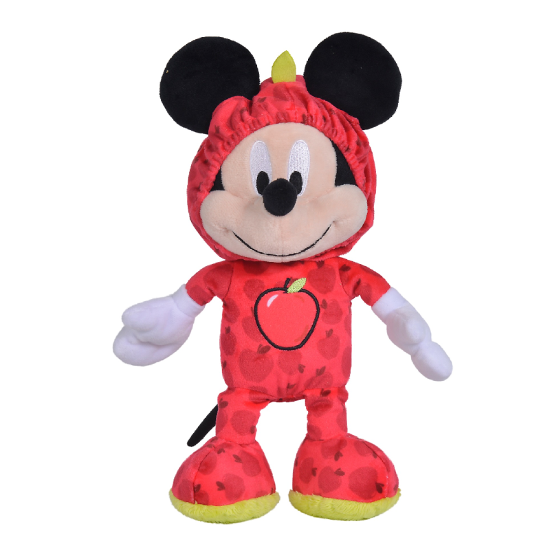 Disney Mickey la souris Mini Peluche Pomme rouge 15 cm