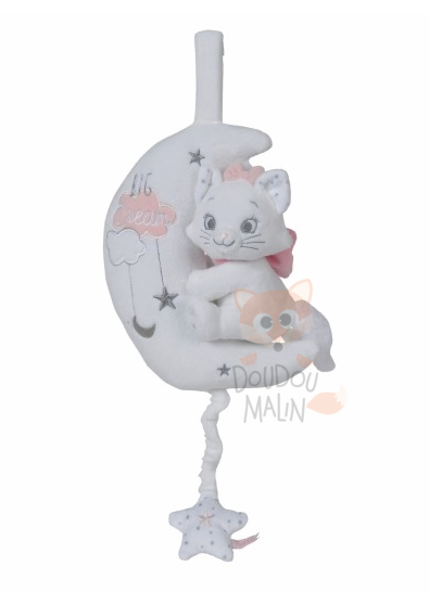 Disney Marie Musical Soft Toy Cat White