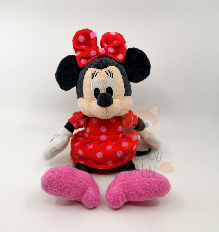 Mini Poupée I Love Minnie Mouse Disney Famosa robe pois rose 18 cm