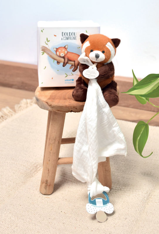 Panda Roux Marionnette UNICEF 25 cm DOUDOU ET COMPAGNIE, Vente en