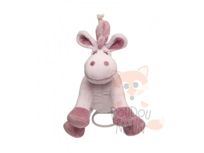 Doudou Cheval Jack mauve violet 25 cm NOUKIE'S