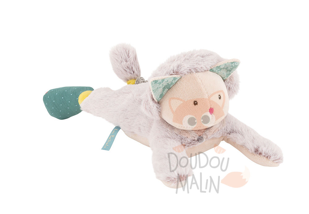 Moulin Roty Les Pachats Soft Toy Cat Blue