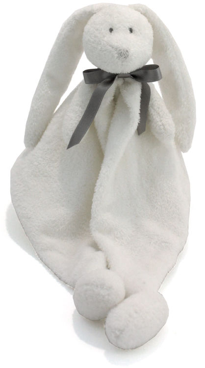 Doudou mouchoir lapin ours blanc gris Happy baby Premaman