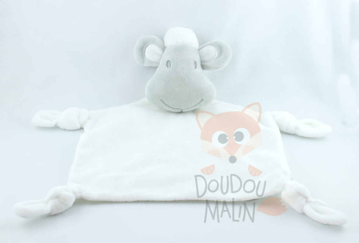 Doudou ours polaire  Salopette noisette - Main Sauvage - little cecile