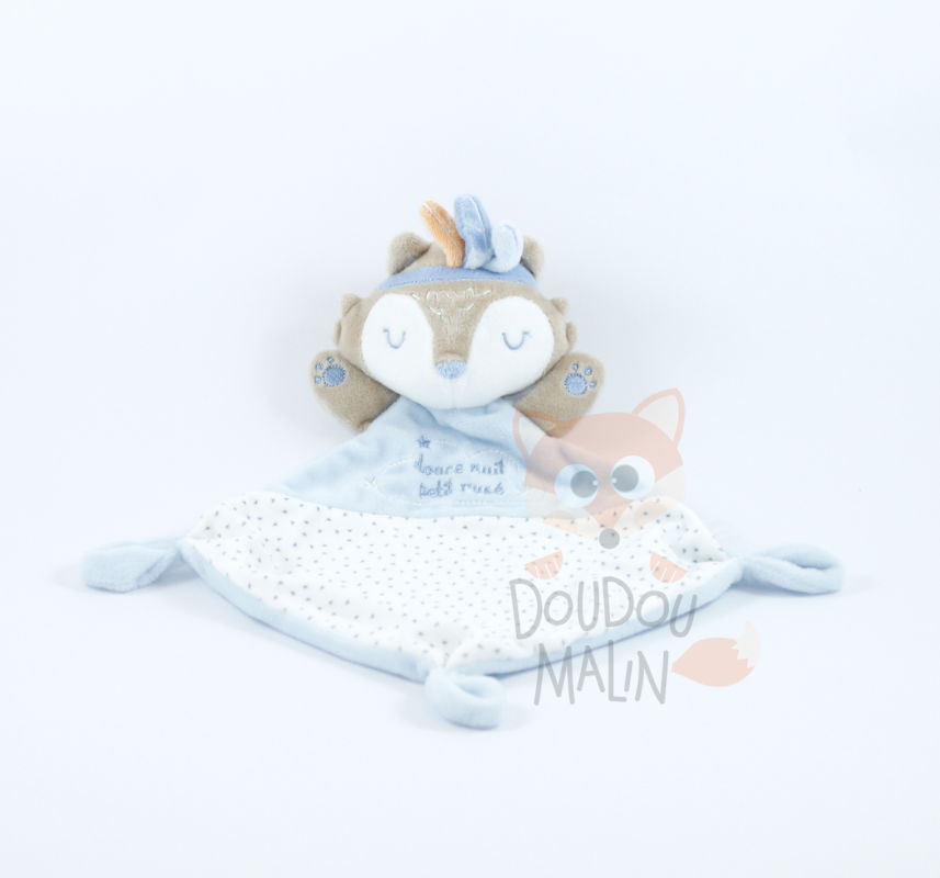 MYF4FS - Doudou plat renard My Friend Soother - L = 12 cm x l = 22 cm x H  =22 cm