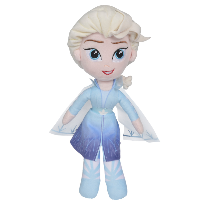 Peluche Elsa NICOTOY Disney La Reine des Neiges Frozen robe bleue 20 cm  (MO5668)