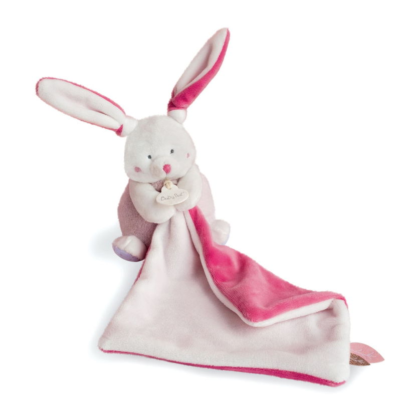 Gipsy Les Toodoux Mini peluche lapin rose blanc 15 cm