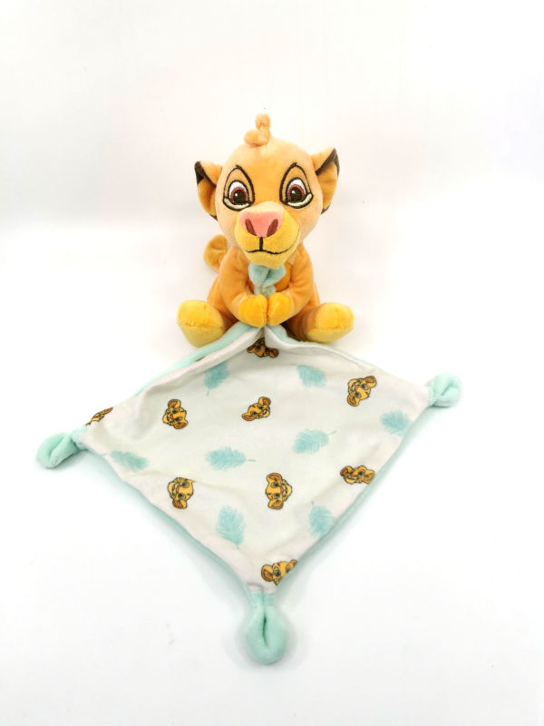 Doudou Roi Lion Baby Mouchoir Take Care Empreinte Nicotoy