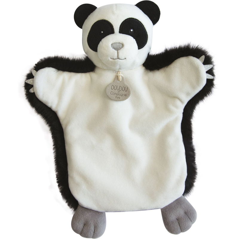Doudou Babynat Panda Blanc Plat - P'tit Panda