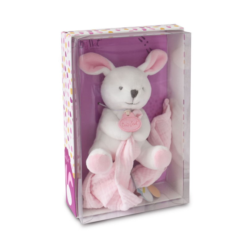 Coffret doudou lapin rose Doudou botanic